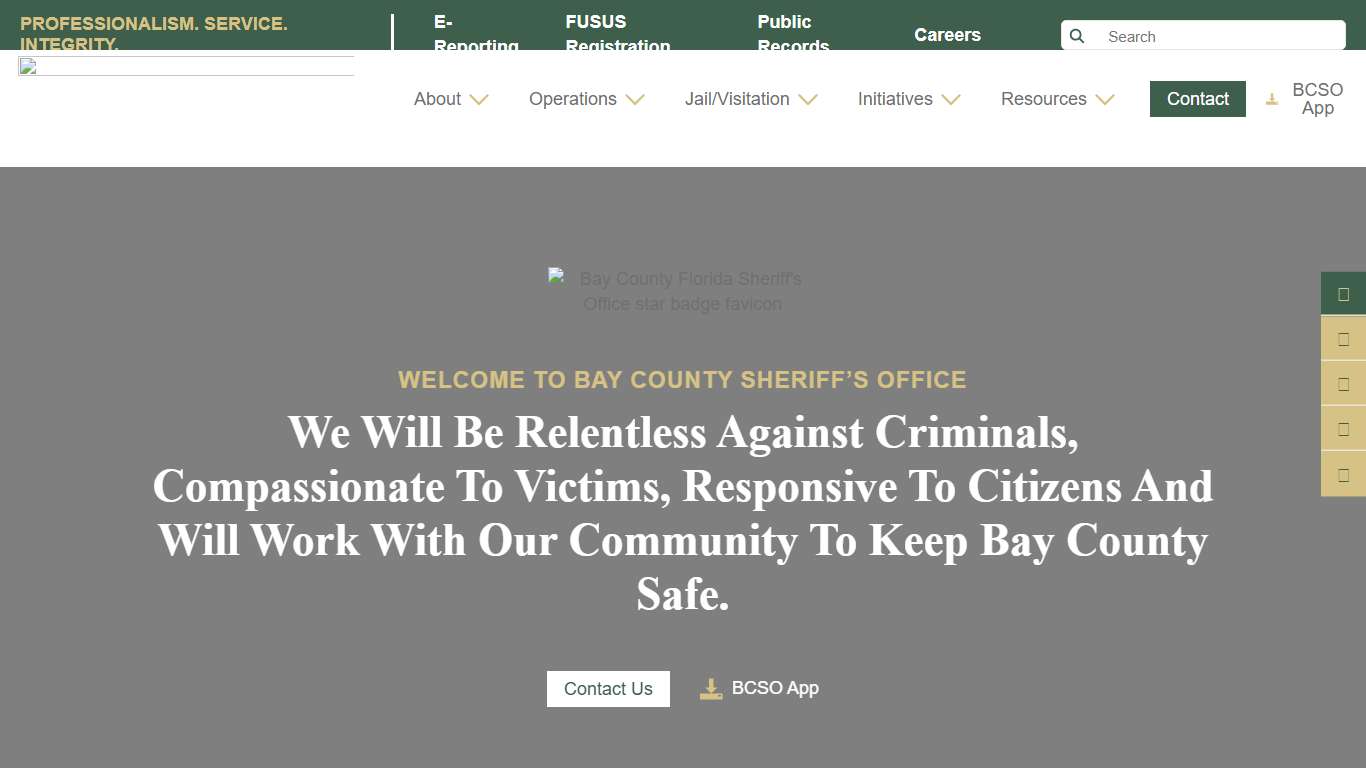 Services, Information & Opportunities Bay County Sheriff's Office