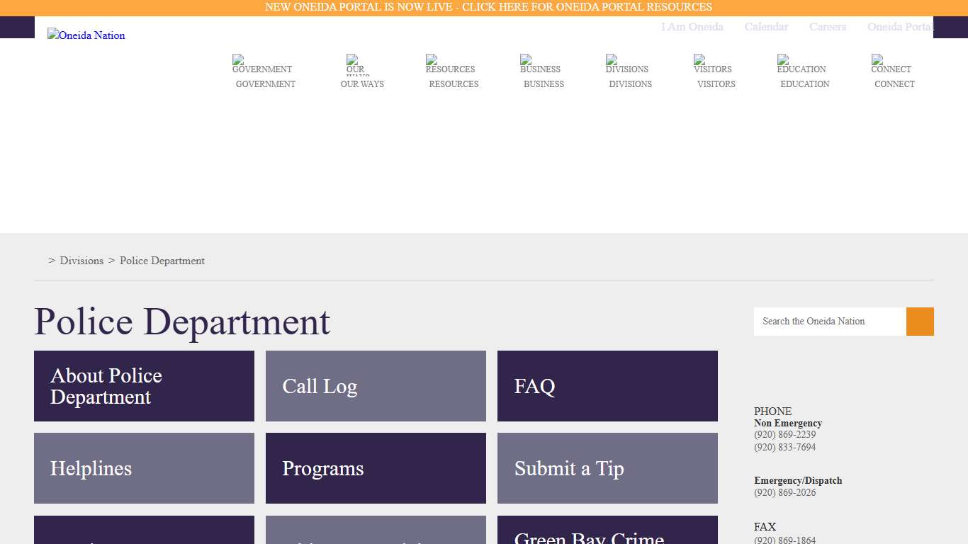 Oneida Nation Police Department